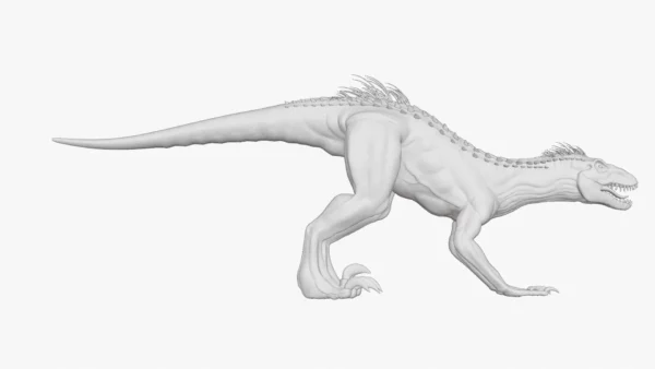 Indoraptor Sculpted 3D Model 3D Model Creature Guard 34