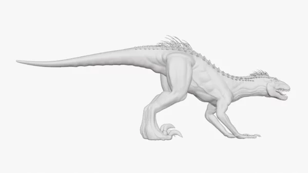 Indoraptor Sculpted 3D Model 3D Model Creature Guard 35