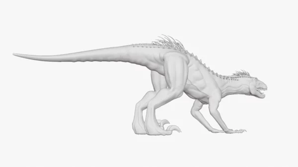 Indoraptor Sculpted 3D Model 3D Model Creature Guard 36