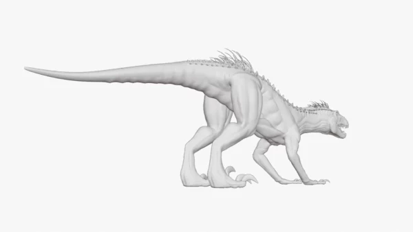 Indoraptor Sculpted 3D Model 3D Model Creature Guard 37