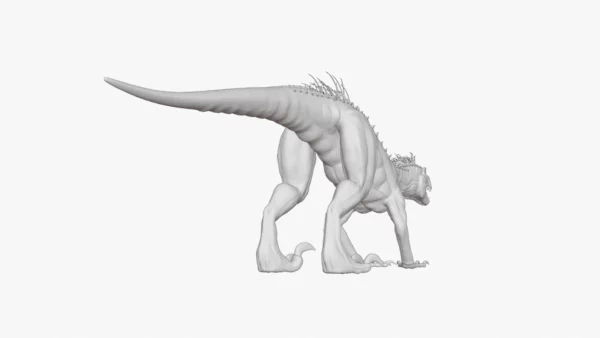 Indoraptor Sculpted 3D Model 3D Model Creature Guard 39
