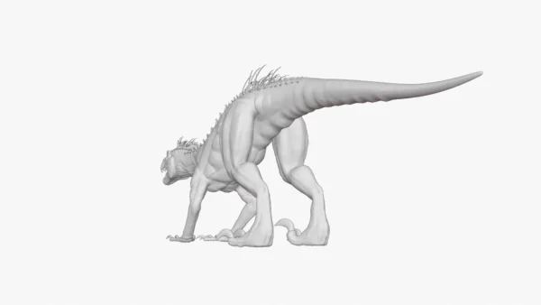 Indoraptor Sculpted 3D Model 3D Model Creature Guard 45
