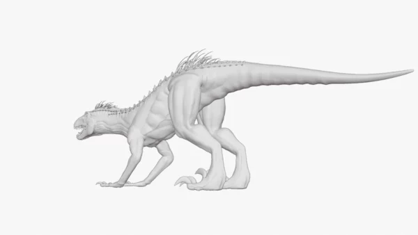 Indoraptor Sculpted 3D Model 3D Model Creature Guard 47