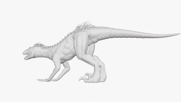 Indoraptor Sculpted 3D Model 3D Model Creature Guard 48