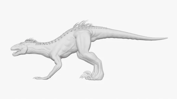 Indoraptor Sculpted 3D Model 3D Model Creature Guard 50