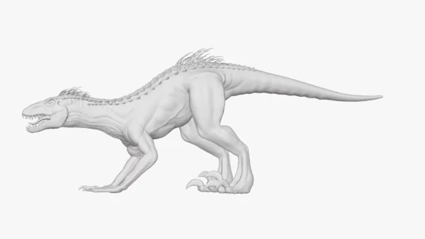 Indoraptor Sculpted 3D Model 3D Model Creature Guard 51