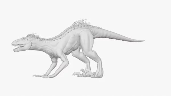 Indoraptor Sculpted 3D Model 3D Model Creature Guard 52