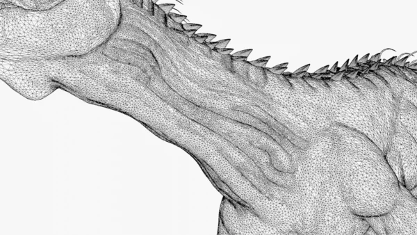 Indoraptor Sculpted 3D Model 3D Model Creature Guard 57