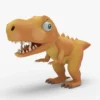 Low Poly Mini Dinosaur Rigged 3D Model 3D Model Creature Guard 16