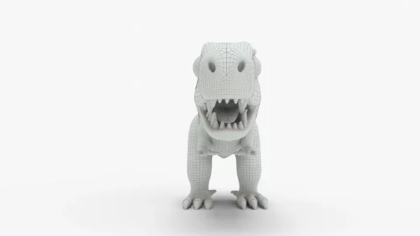 Low Poly Mini Dinosaur Rigged 3D Model 3D Model Creature Guard 9