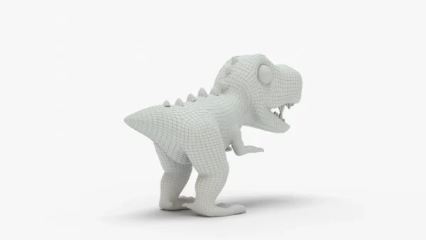 Low Poly Mini Dinosaur Rigged 3D Model 3D Model Creature Guard 12