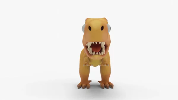 Low Poly Mini Dinosaur Rigged 3D Model 3D Model Creature Guard 3