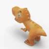 Low Poly Mini Dinosaur Rigged 3D Model 3D Model Creature Guard 18