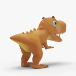 Mini Dinosaur 3d model(4)