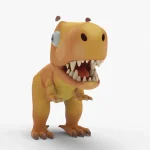 Mini Dinosaur 3d model(6)