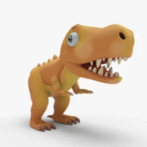 Low Poly Mini Dinosaur Rigged 3D Model 3D Model Creature Guard