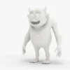 Low Poly Monster 3D Model Rigged 3D Model Creature Guard 23