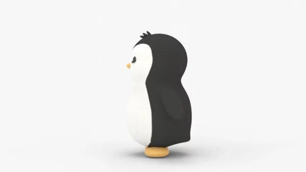 Low Poly Penguin 3D Model 3D Model Creature Guard 2