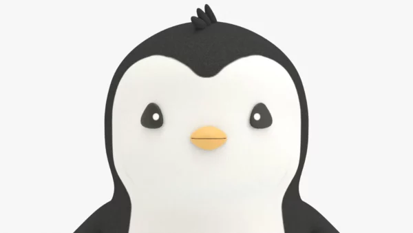 Low Poly Penguin 3D Model 3D Model Creature Guard 5