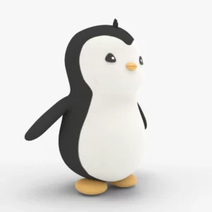 Low Poly Penguin 3D Model