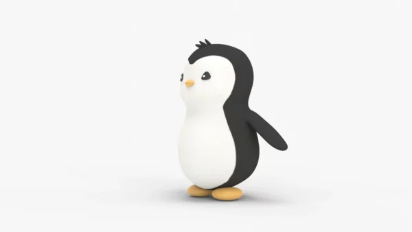 Low Poly Penguin 3D Model 3D Model Creature Guard 13