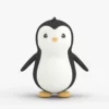 Low Poly Penguin 3D Model 3D Model Creature Guard 29