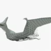 Pteranodon 3D Model Rigged Basemesh Skeleton 3D Model Creature Guard 28