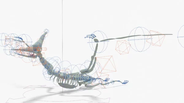 Pteranodon Rigged Skeleton 3D Model 3D Model Creature Guard 9