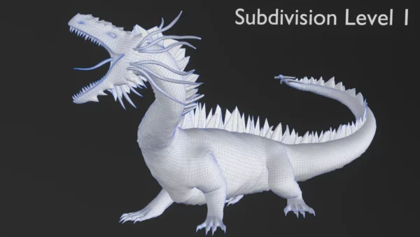Realistic Dragon Rigged Low Poly 3D Model 3D Model Creature Guard 17