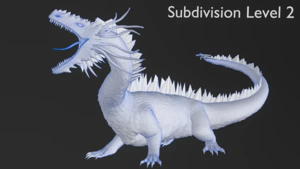 Realistic Dragon Rigged Low Poly 3D Model 3D Model Creature Guard 14