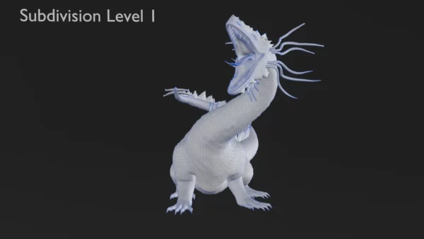 Realistic Dragon Rigged Low Poly 3D Model 3D Model Creature Guard 19
