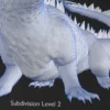 Realistic Dragon Rigged Low Poly 3D Model 3D Model Creature Guard 42
