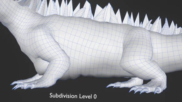 Realistic Dragon Rigged Low Poly 3D Model 3D Model Creature Guard 13