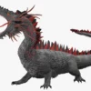Realistic Dragon Rigged Low Poly 3D Model 3D Model Creature Guard 24