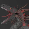 Realistic Dragon Rigged Low Poly 3D Model 3D Model Creature Guard 26
