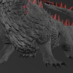 Realistic Dragon Rigged Low Poly 3D Model6