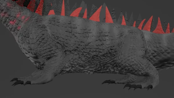 Realistic Dragon Rigged Low Poly 3D Model 3D Model Creature Guard 10