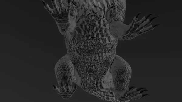 Realistic Dragon Rigged Low Poly 3D Model 3D Model Creature Guard 11