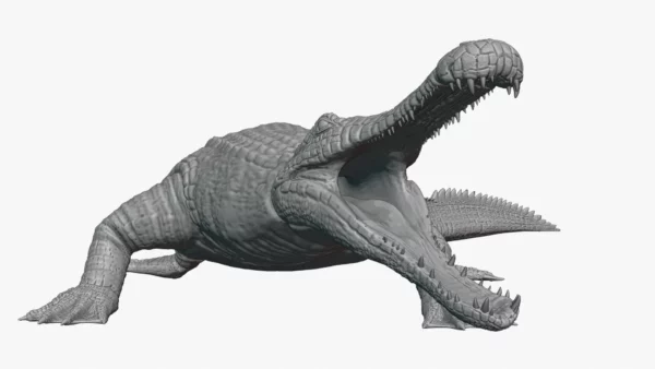 Realistic Sarcosuchus 3D Model Rigged 3D Model Creature Guard 12