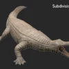 Realistic Sarcosuchus 3D Model Rigged 3D Model Creature Guard 27