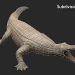 Realistic Sarcosuchus Rigged 3D Model(15)