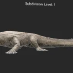 Realistic Sarcosuchus Rigged 3D Model(17)