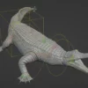 Realistic Sarcosuchus 3D Model Rigged 3D Model Creature Guard 34
