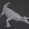 Realistic Sarcosuchus 3D Model Rigged 3D Model Creature Guard 35