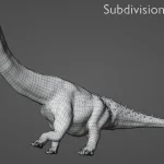 Realistic Titanosaurus Rigged 3D Model(19)