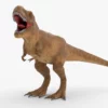 Low Poly Tyrannosaurus Rex 3D Model Rigged 3D Model Creature Guard 32