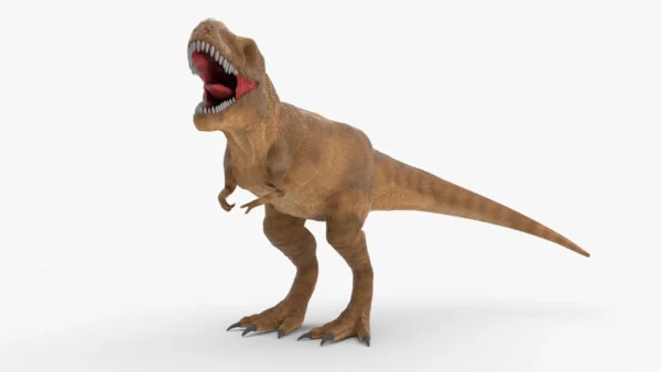 Low Poly Tyrannosaurus Rex 3D Model Rigged 3D Model Creature Guard 2