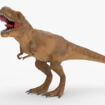 Realistic Tyrannosaurus Rex Rigged Low Poly(11)