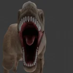 Realistic Tyrannosaurus Rex Rigged Low Poly(14)