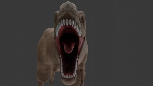 Low Poly Tyrannosaurus Rex 3D Model Rigged 3D Model Creature Guard 15